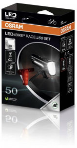 Osram RACE 50 SET Ker&eacute;kp&aacute;r vil&aacute;g&iacute;t&aacute;s k&eacute;szlet LED Akkur&oacute;l &uuml;zemeltetett Fekete (LEDBL101 SET)