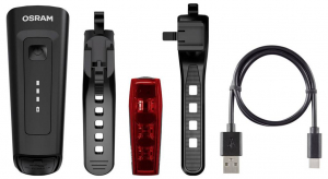Osram RACE 50 SET Ker&eacute;kp&aacute;r vil&aacute;g&iacute;t&aacute;s k&eacute;szlet LED Akkur&oacute;l &uuml;zemeltetett Fekete (LEDBL101 SET)