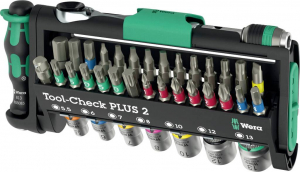 Wera Tool-Check PLUS 2  Bit k&eacute;szlet 39 r&eacute;szes Kereszthorny&uacute; Phillips, TORX, TORX BO, Egyeneshorny&uacute;, Belső hatlap, Belső n&eacute;gylap (Robertson), K&uuml;lső (05