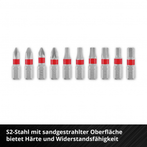 Einhell Bit Taschenbox 11tlg  Bit k&eacute;szlet PH, PZ, Belső hatlap, TX Bit tart&oacute;val (118663)