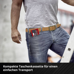 Einhell Bit Taschenbox 11tlg  Bit k&eacute;szlet PH, PZ, Belső hatlap, TX Bit tart&oacute;val (118663)