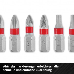 Einhell Bit Taschenbox 11tlg  Bit k&eacute;szlet PH, PZ, Belső hatlap, TX Bit tart&oacute;val (118663)