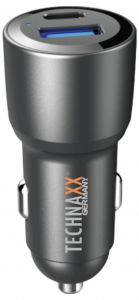 Technaxx Dual Car Charger 60W TX-306 Terhelhetős&eacute;g max.=3 A 12/24 V (5263)