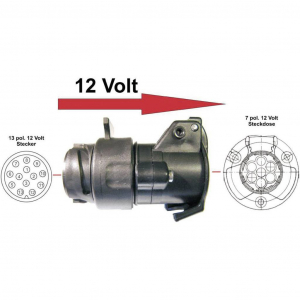 SecoR&uuml;t Ut&aacute;nfut&oacute; csatlakoz&oacute; adapter 13/7 p&oacute;lus,  (50110)