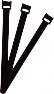 FASTECH&reg; FASTECH T&eacute;pőz&aacute;r k&aacute;belk&ouml;tegelő K&ouml;tegel&eacute;shez Bolyhos &eacute;s horgos f&eacute;l (H x Sz) 200 mm x 13 mm Fekete 100 db (ETK-3-200-9999-100)