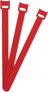 FASTECH&reg; FASTECH T&eacute;pőz&aacute;r k&aacute;belk&ouml;tegelő K&ouml;tegel&eacute;shez Bolyhos &eacute;s horgos f&eacute;l (H x Sz) 200 mm x 13 mm Piros 100 db (ETK-3-200-1339-100)