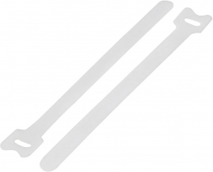 TRU COMPONENTS T&eacute;pőz&aacute;r k&aacute;belk&ouml;tegelő K&ouml;tegel&eacute;shez Bolyhos &eacute;s horgos f&eacute;l (H x Sz) 310 mm x 16 mm Feh&eacute;r 20 db (TC-12355384)