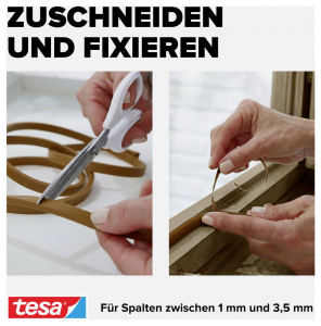 Tesa E-Profil  T&ouml;m&iacute;tőszalag moll Barna (H x Sz) 25 m x 9 mm 25 m (05464-00101-02)