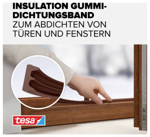 Tesa E-Profil  T&ouml;m&iacute;tőszalag moll Barna (H x Sz) 25 m x 9 mm 25 m (05464-00101-02)