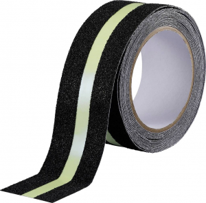 TOOLCRAFT Cs&uacute;sz&aacute;smentes&iacute;tő szalag Sugo Fekete, Z&ouml;ld (H x Sz) 10 m x 55 mm 1 db (TO-10187130)