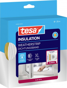 Tesa D-Profil  T&ouml;m&iacute;tőszalag moll Feh&eacute;r (H x Sz) 25 m x 9 mm 25 m (05389-00000-00)