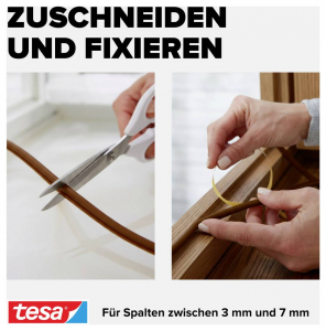 Tesa D-Profil  T&ouml;m&iacute;tőszalag moll Feh&eacute;r (H x Sz) 25 m x 9 mm 25 m (05389-00000-00)