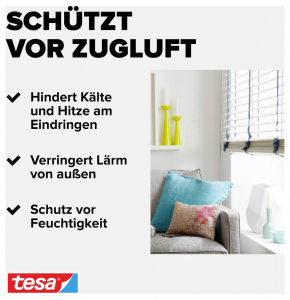 Tesa E-Profil  T&ouml;m&iacute;tőszalag moll Feh&eacute;r (H x Sz) 25 m x 9 mm 25 m (05464-00100-02)
