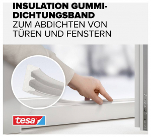 Tesa E-Profil  T&ouml;m&iacute;tőszalag moll Feh&eacute;r (H x Sz) 25 m x 9 mm 25 m (05464-00100-02)