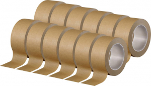 TOOLCRAFT Csomagol&oacute;szalag Barna (H x Sz) 50 m x 50 mm 12 db (2xTO-10194390)