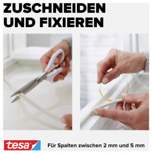 Tesa P-Profil  T&ouml;m&iacute;tőszalag moll Feh&eacute;r (H x Sz) 25 m x 9 mm 25 m (05391-00100-02)