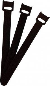 FASTECH&reg; FASTECH T&eacute;pőz&aacute;r k&aacute;belk&ouml;tegelő K&ouml;tegel&eacute;shez Bolyhos &eacute;s horgos f&eacute;l (H x Sz) 150 mm x 13 mm Fekete 100 db (ETK-3-150-9999-100)
