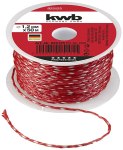 KWB Kőműves zsin&oacute;r 1,2 mm Piros 50 m (925125)
