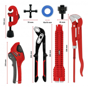 Einhell Klempner-Set 8-tlg. Einleger Pad  Bet&eacute;t 8 r&eacute;szes (370527)