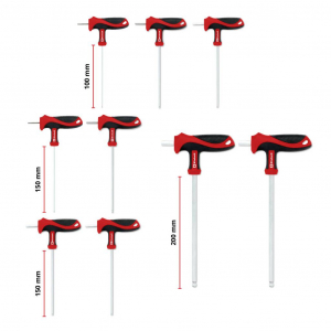 Einhell T-Griff Schraubendreher-Set 9-tlg. Einleger Pad  Bet&eacute;t 9 r&eacute;szes (370526)
