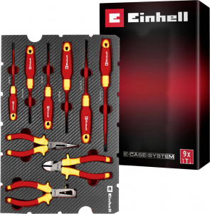 Einhell VDE Werkzeug-Set 9-tlg. Einleger Pad  Bet&eacute;t 9 r&eacute;szes (370524)