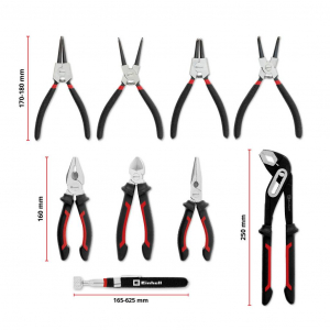 Einhell Zangen-Set 9-tlg.Einleger Pad  Bet&eacute;t (370522)