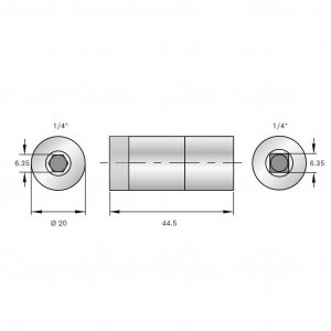 Bernstein Forgat&oacute;nyomat&eacute;k adapter 1/4 (6.3 mm) 12.0 Nm (max) (4-9612-ETB)