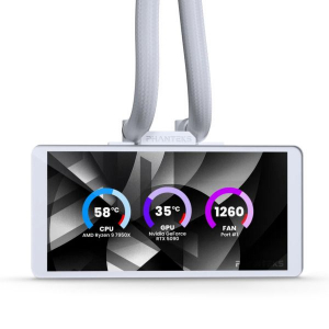 Phanteks GLACIER ONE 360M25 LCD univerz&aacute;lis CPU v&iacute;zhűt&eacute;s feh&eacute;r (PH-GO360M25G2LCD_DWT01)