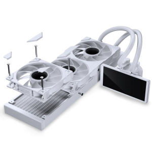 Phanteks GLACIER ONE 360M25 LCD univerz&aacute;lis CPU v&iacute;zhűt&eacute;s feh&eacute;r (PH-GO360M25G2LCD_DWT01)