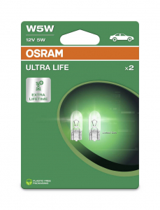Osram Jelző f&eacute;nyforr&aacute;s Ultra Life W5W 5 W 12 V (4062172394734)