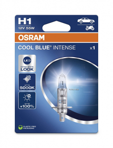 Osram Halog&eacute;n f&eacute;nyforr&aacute;s COOL BLUE INTENSE H1 55 W 12 V (4062172395403)
