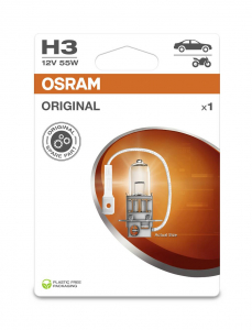 Osram Halog&eacute;n f&eacute;nyforr&aacute;s Standard H3 55 W 12 V (4062172395540)