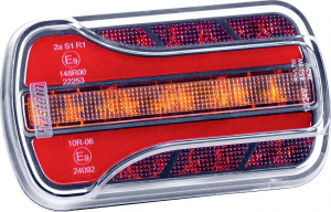 Fristom Ut&aacute;nfut&oacute; h&aacute;ts&oacute; l&aacute;mpa Nyitott k&aacute;belv&eacute;gek Ir&aacute;nyjelző, F&eacute;kl&aacute;mpa, Tolat&oacute;l&aacute;mpa h&aacute;tul 12 V/DC, 24 V/DC, 36 V/DC (FT-350 LED)