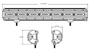 Berger & Schr&ouml;ter Munkaf&eacute;nysz&oacute;r&oacute; 10 V, 12 V, 24 V, 30 V LED Arbeitsscheinwerfer 420 W, 42000 Lumen  Sz&eacute;les k&ouml;zeli mező vil&aacute;g&iacute;t&aacute;s (Sz x Ma x M&eacute;) 511 (K