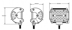 Berger & Schr&ouml;ter Munkaf&eacute;nysz&oacute;r&oacute; 10 V, 12 V, 24 V, 30 V 60 W 5400 Lumen  Sz&eacute;les k&ouml;zeli mező vil&aacute;g&iacute;t&aacute;s (Sz x Ma x M&eacute;) 99 x 65 x 91 mm 5400 lm 6000 K (K