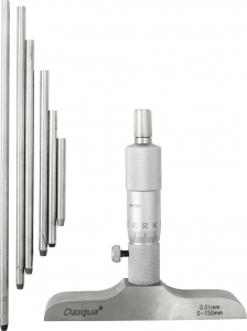Dasqua M&eacute;lys&eacute;g mikrom&eacute;ter Referenciam&eacute;rettel 0 - 150 mm DIN 863 (4611-8125)