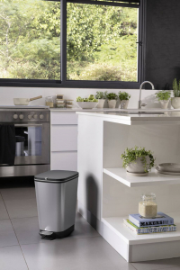 CURVER CHIC BIN STYLE Abfallbeh&auml;lter M [25L], silber  Szemeteskuka Műanyag Ez&uuml;st 1 db (272236)