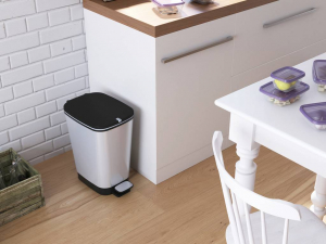 CURVER CHIC BIN STYLE Abfallbeh&auml;lter M [25L], silber  Szemeteskuka Műanyag Ez&uuml;st 1 db (272236)