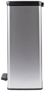 CURVER Deco bin slim  Szemeteskuka 65 l (Sz x Ma x M&eacute;) 480 x 615 x 280 mm Ez&uuml;st, Fekete 1 db (254610)