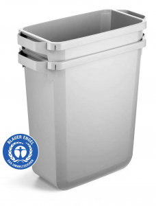 Durable DURABIN ECO  Szemeteskuka 60 l Polipropil&eacute;n (H x Sz x Ma) 282 x 590 x 600 mm Sz&uuml;rke 1 db (1800503050)