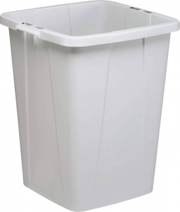 Durable Durabin Eco 90  Szemeteskuka 90 l Műanyag (Sz x Ma x M&eacute;) 520 x 610 x 490 mm Sz&uuml;rke 1 db (1800505050)