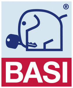Basi BK 100M Postal&aacute;da Ac&eacute;l Feh&eacute;r (matt) Kulcsos z&aacute;r (2170-1300)
