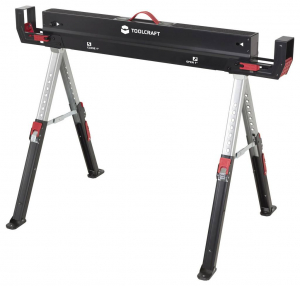 TOOLCRAFT Ac&eacute;l Munkabak Kihajthat&oacute;, &Aacute;ll&iacute;that&oacute; magass&aacute;g 590 kg (Sz x M&eacute;) 1157 mm x 687 mm 9.75 kg 1 db (TO-10311630)