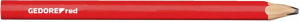 Gedore RED K&eacute;zműves ceruza L.175mm ov&aacute;lis piros 12db. &Eacute;p&iacute;tőipari ceruza (3301432)