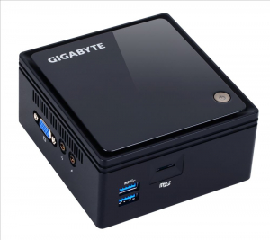 Gigabyte BRIX GB-BACE-3160 Barebone PC fekete