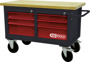 KS Tools Munkapad (Sz x Ma x M&eacute;) 1200 x 840 x 600 mm Fekete, Piros (8650011)