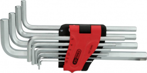 KS Tools Belső hatlap Hajl&iacute;tott csavarh&uacute;z&oacute; k&eacute;szlet 1.5 mm, 2 mm, 2.5 mm, 3 mm, 4 mm, 5 mm, 6 mm, 7 mm, 8 mm, 10 mm 10 r&eacute;szes (151.5040)