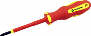 TOOLCRAFT PH1  VDE, Elektronika- &eacute;s finommechanika, Műhely Kereszthorny&uacute; csavarh&uacute;z&oacute; PH 1 Penge hossz: 80 mm (TO-5345751)