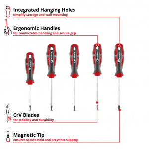 Einhell Univerz&aacute;lis, Műhely Csavarh&uacute;z&oacute; k&eacute;szlet M&eacute;ret (csavarh&uacute;z&oacute;) T 10, T 15, T 20, T 25, T 30 1 db (370537)