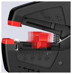 KNIPEX Automatikus vezet&eacute;kcsupaszol&oacute;, blankol&oacute; fog&oacute; 0,03...10 mm2,  (12 40 200)
